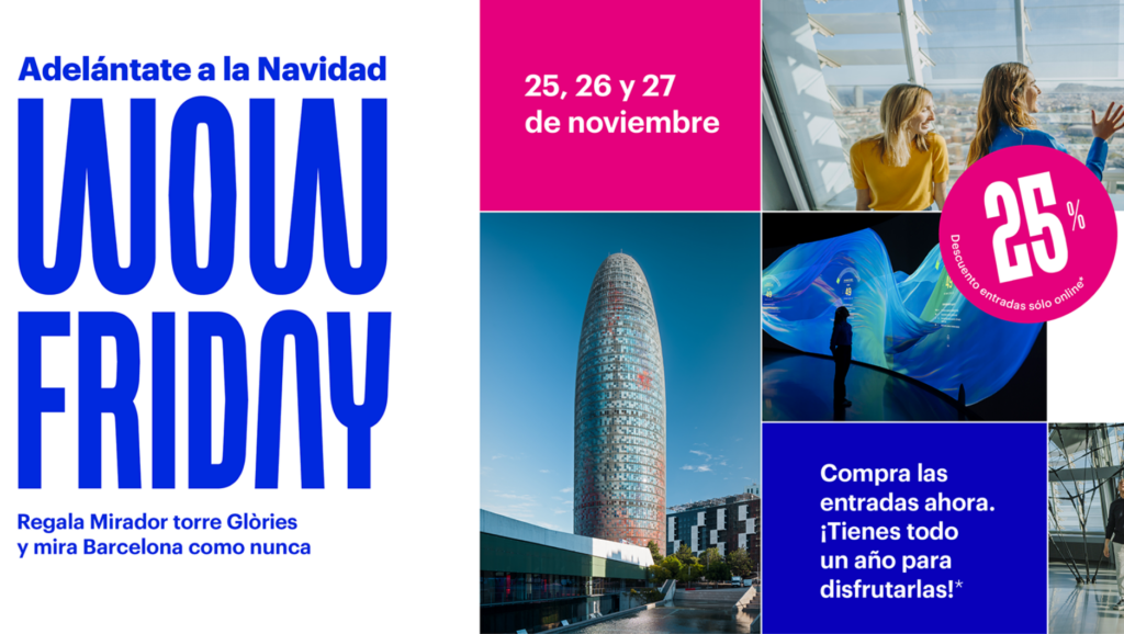 ¡Descuentos Black Friday en Mirador torre Glòries!