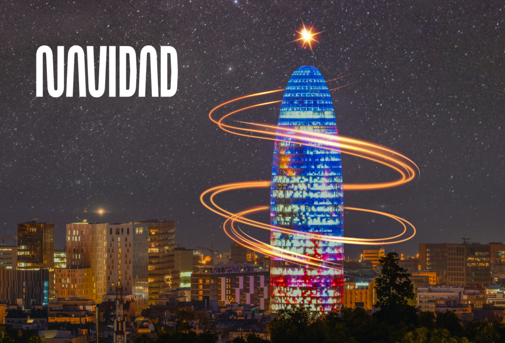 Esta Navidad, todos iluminamos la ciudad desde el Mirador torre Glòries: actividades familiares y precios especiales