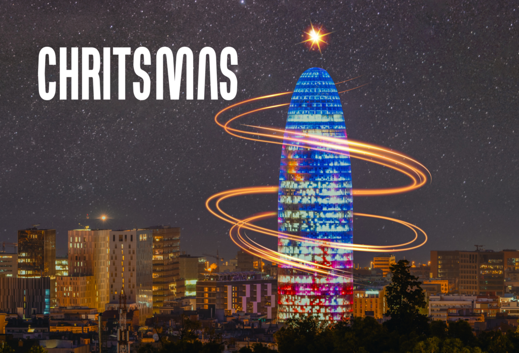 This Holidays, we all light up the city from Mirador torre Glòries