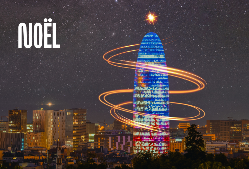 Pour les fêtes de fin d’année, éclairons tous la ville depuis le Mirador torre Glòries
