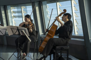 Músicos Barcelona Obertura en Mirador torre Glòries 2023 