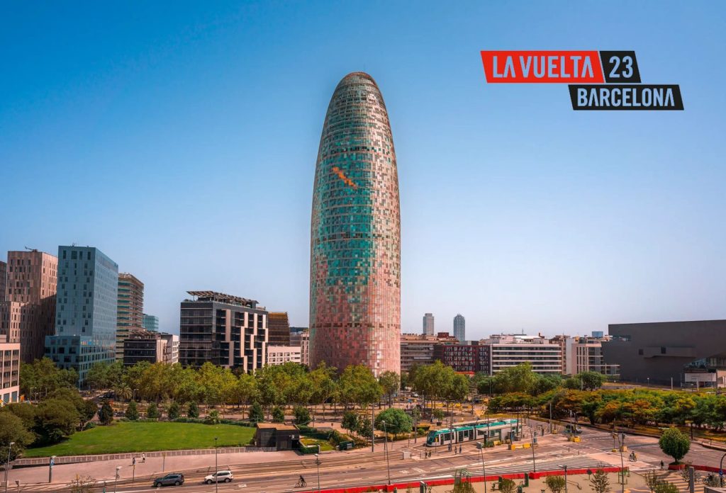 Mirador torre Glòries se joint à la fête de La Vuelta 2023 à Barcelone