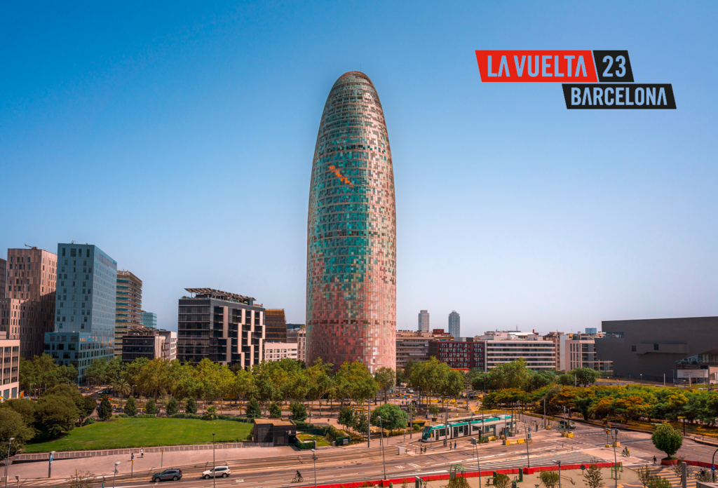Mirador torre Glòries se suma a La Vuelta 2023 al seu pas per Barcelona