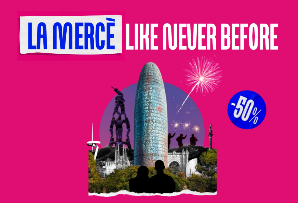 Celebrate La Mercè like never before with -50% off tickets