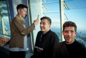 Lewandowski at Mirador torre Glòries Barça One