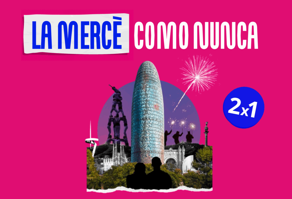 Celebra La Mercè con un 2×1 y un espectáculo lumínico único
