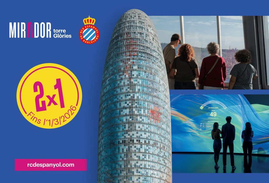 Celebra el 125è aniversari de l’Espanyol amb les millors vistes 360º de Barcelona!
