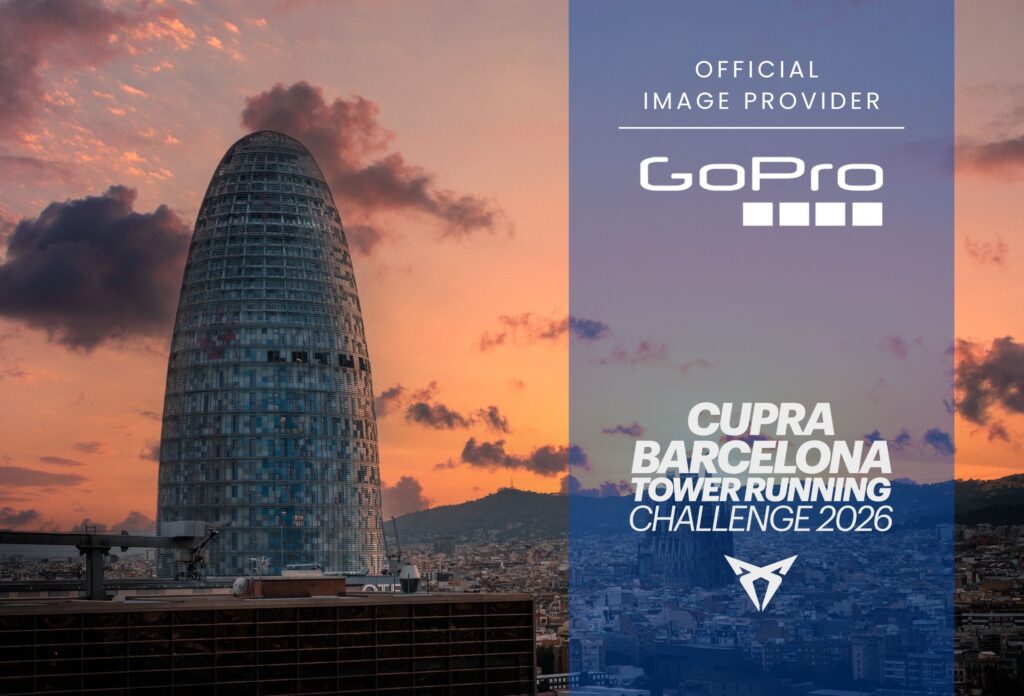 GoPro will deliver the most spectacular images of the CUPRA Barcelona Tower Running Challenge 2026