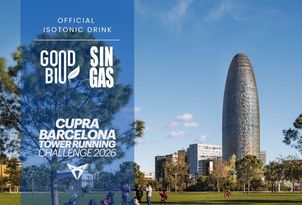 Good Bio, official isotonic drink supplier of the CUPRA Barcelona Tower Running Challenge 2026