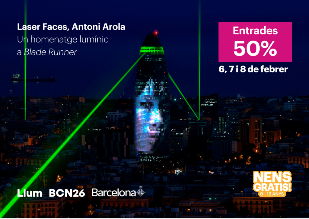Festival Llum BCN 2026 al Mirador Torre Glòries